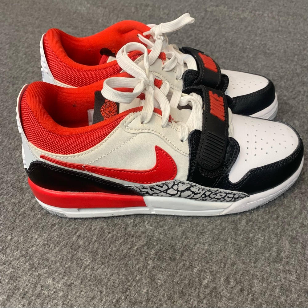 Nike Boys Jordan Legacy 312 Low GS 'Fire Red' 5.5Y - Picture 3 of 11